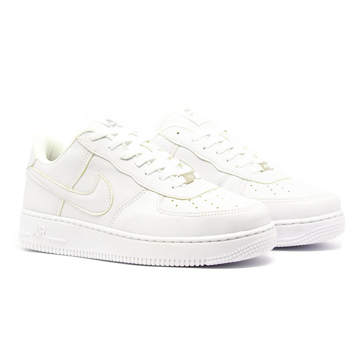 Kit 2 Tênis Nike Air Force 1'07 Preto + Branco - Dunk Shoes Brasil O menor  preço no Brasil de Tênis das melhores marcas