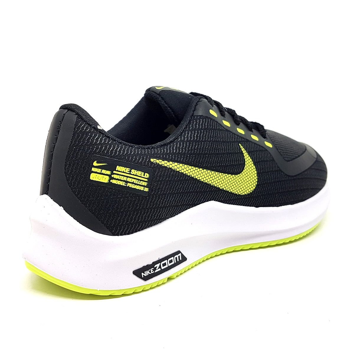 tenis nike infantil preto e laranja